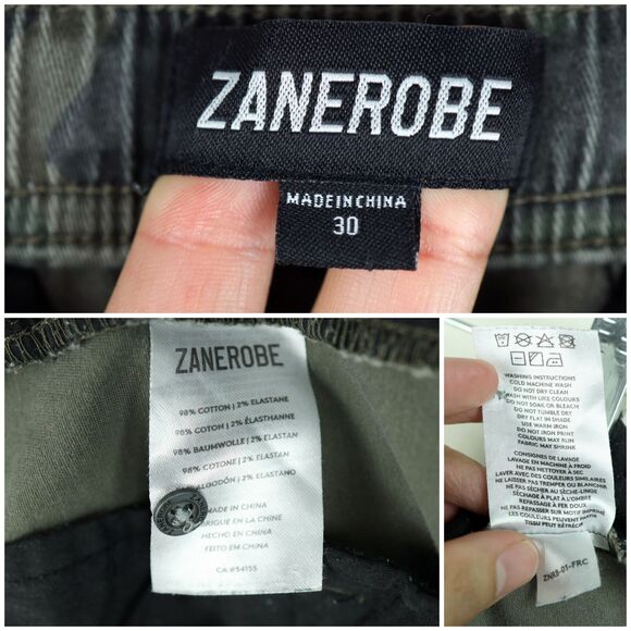 Zanerobe Pants Mens 30 Camo Sureshot Jogger Drawstring 27x30 Skate Grunge FLAW - Picture 8 of 11